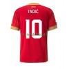 Maillot de Supporter Serbie Dusan Tadic 10 Domicile Coupe du Monde 2022 Pour Homme